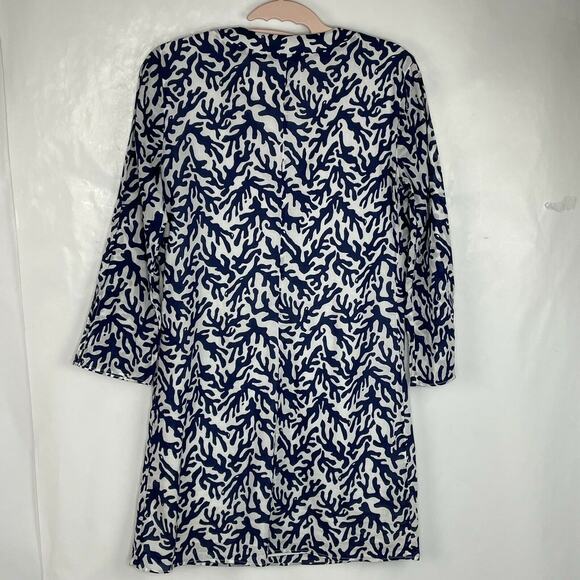 Lilly Pulitzer Courtney Navy Blue Treasure Tunic Dress Size XS - Picture 8 of 10